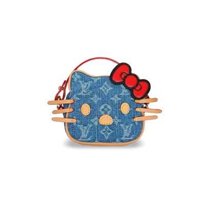 LOUIS VUITTON DENIM HELLO KITTY MINI BAG (10*8*5cm)